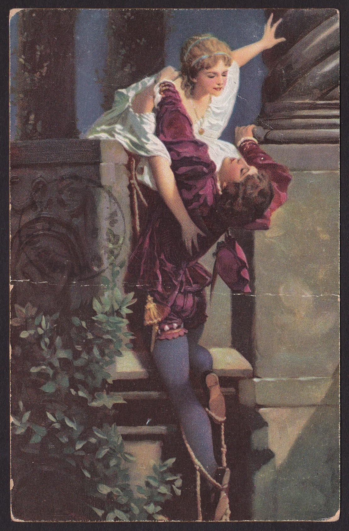 1924 Russian Postcard Romeo and Juliet